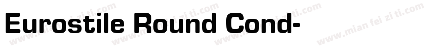 Eurostile Round Cond字体转换